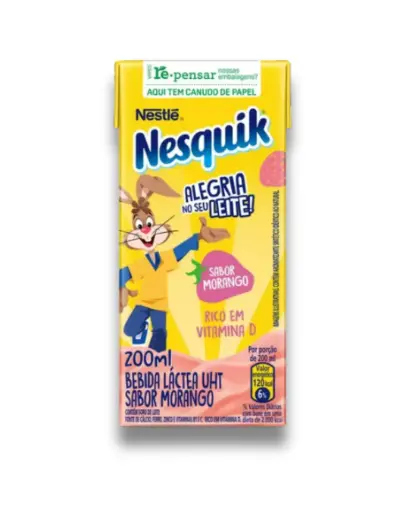 [MB-0015] Bebida Láctea Nesquik Morango 200ml