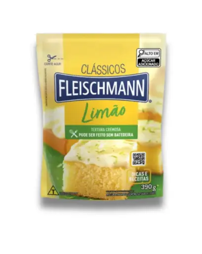 [MB-0214] Mistura para Bolo Fleischmann Limão 390g